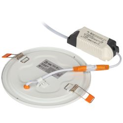 Светильник светодиодный встраиваемый Даунлайт ЭРА LED 1-9-4K Slim панель 9Вт 4000К круглый | Downlight