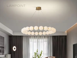 Люстра подвесная светильник светодиодный LED для кухни, гостиной, зала и детской, 60 см