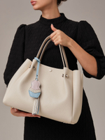 Кожаная сумка Vasilisa DBR 31210 светлый крем