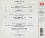 Annelies Burmeister, Heinz Bongartz, Dresdner Philharmonie, Runfunk-Sinfonie-Orchester Leipzig / Max Reger: Sinfonietta Op. 90 An Die Hoffnung Op. 124 - Hymnus Der Liebe Op. 136 (CD)