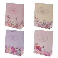 GAEM Пакет подарочный S (бумага 210г/м2, блок микс 12шт), L18 W8,5 H24 см, 4в.