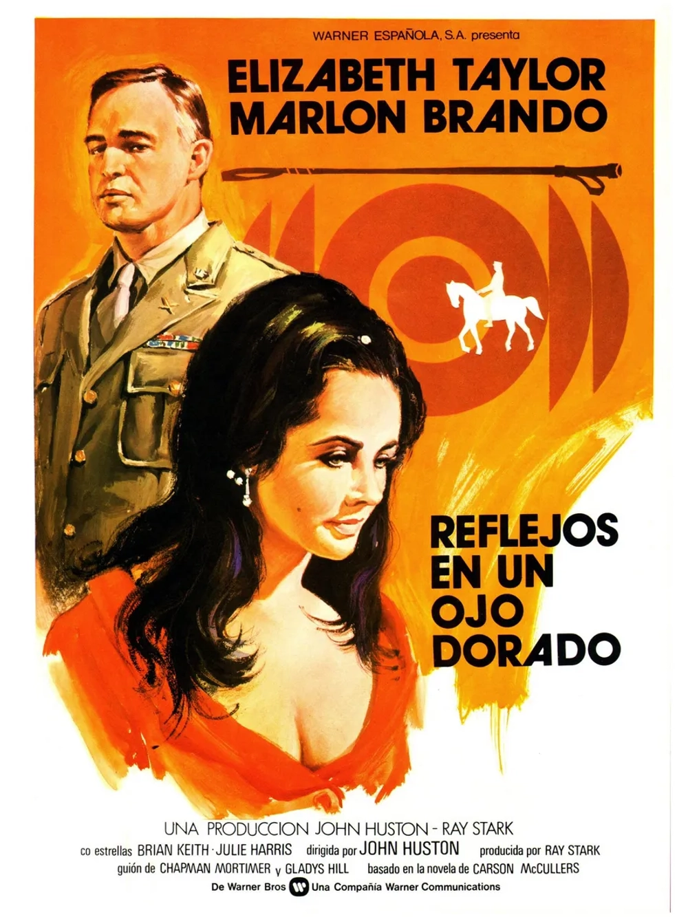 Блики в золотом глазу (1967) (DVD-R), Русский язык.