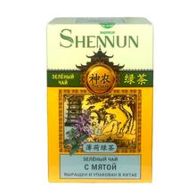 Чай зеленый Shennun с мятой 100 г