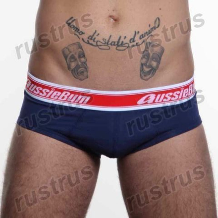 Мужские трусы брифы темно-синие Aussiebum AB00131