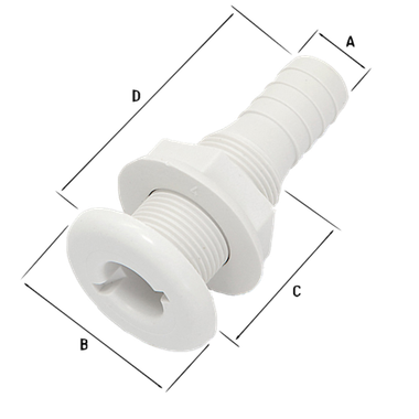 Стакан дренажный с гайкой Пластик 16мм