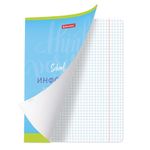 Тетрадь предметная ПАЛИТРА ЗНАНИЙ 36 листов, обложка мелованная бумага, ИНФОРМАТИКА, клетка, BRAUBERG, 403496