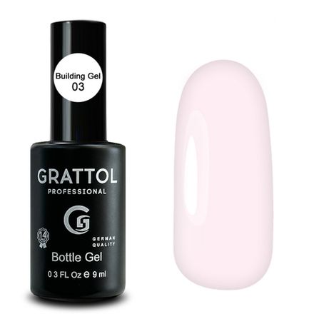 Grattol Bottle Gel - Гель во флаконе с кистью 03, 9мл