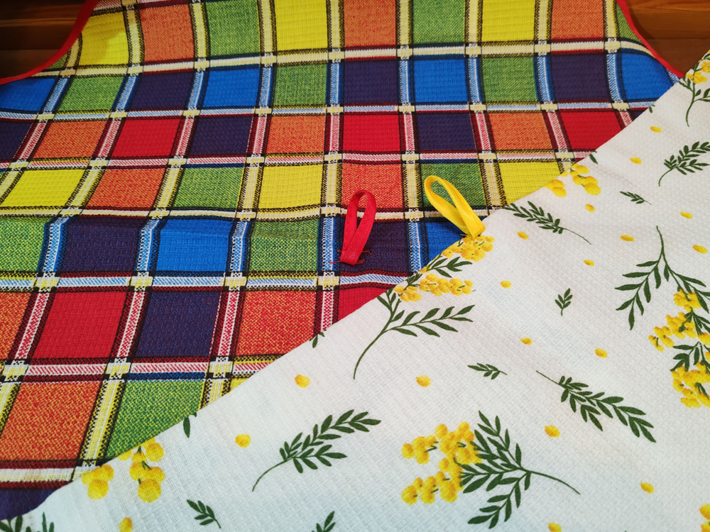 Полотенце кухонное, круглое, 2 шт, вафельное полотно