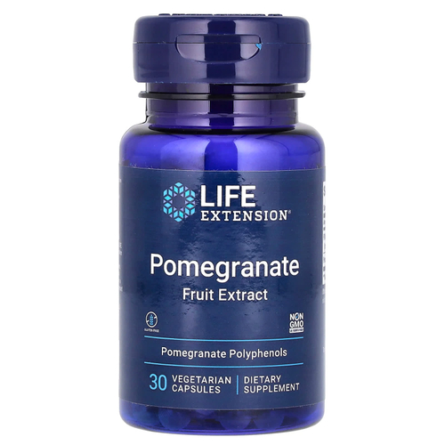 Life Extension, Экстракт плодов граната, 30 вегетарианских капсул