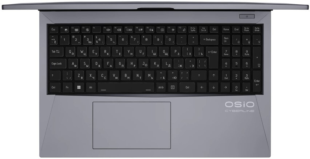 Ноутбук  OSIO CyberLine C150i-001 15.6 ", Core i5, 16 Гб RAM, 512 Гб SSD, GeForce RTX 3050, Серый