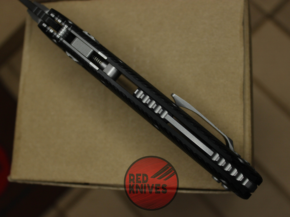 Нож Microtech Amphibian G10 Black - черная рукоять G10, клинок черный