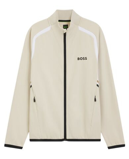 Куртка теннисная BOSS TOC Spin Full Zip - light beige