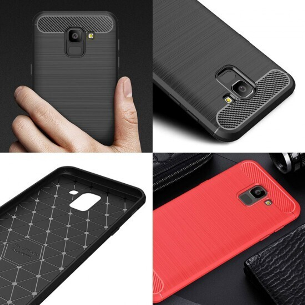 Противоударный чехол для Samsung Galaxy J6 (2018), 009508 Черный