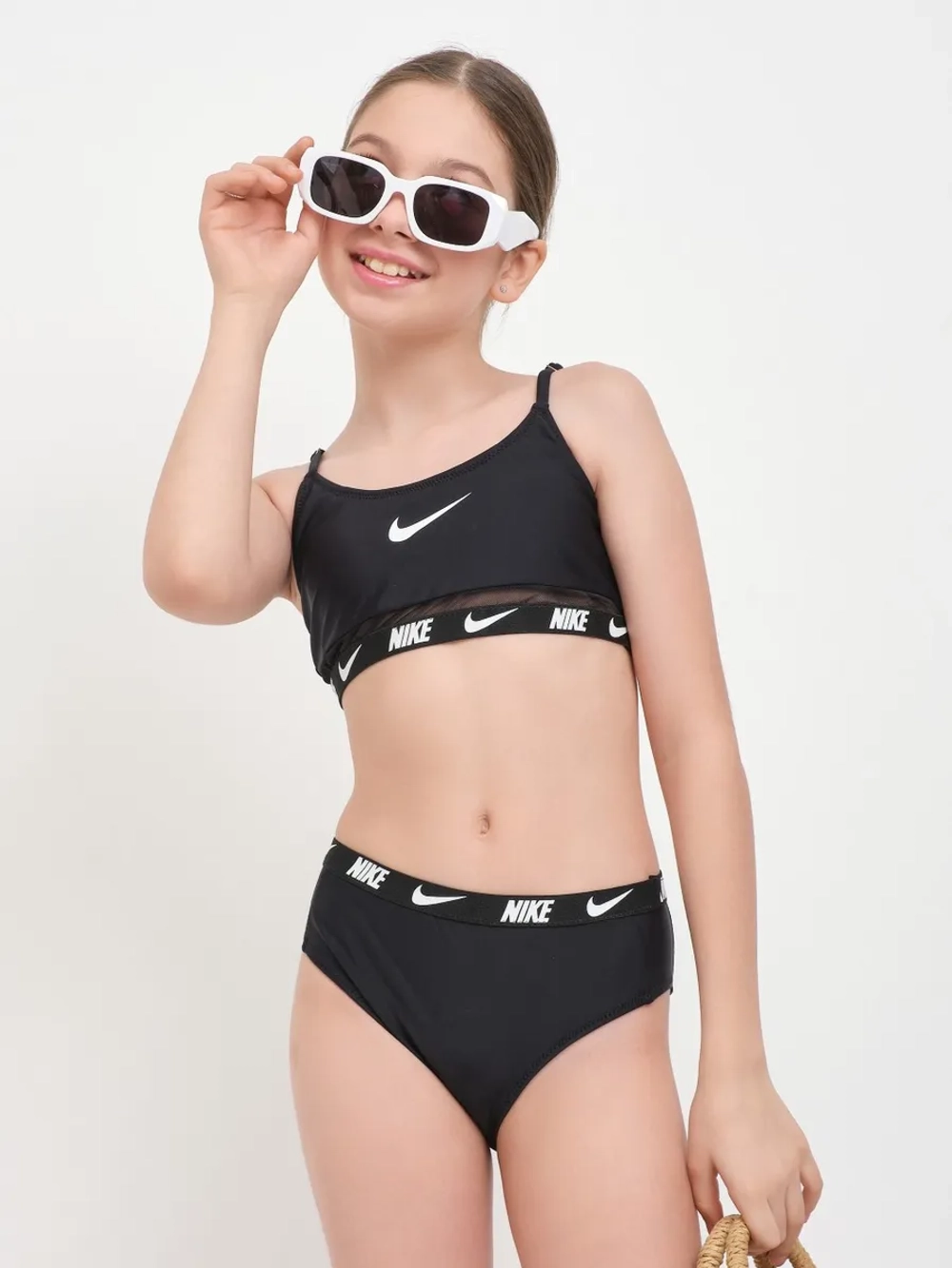 купальник раздельный топ и плавки для купания спортивный