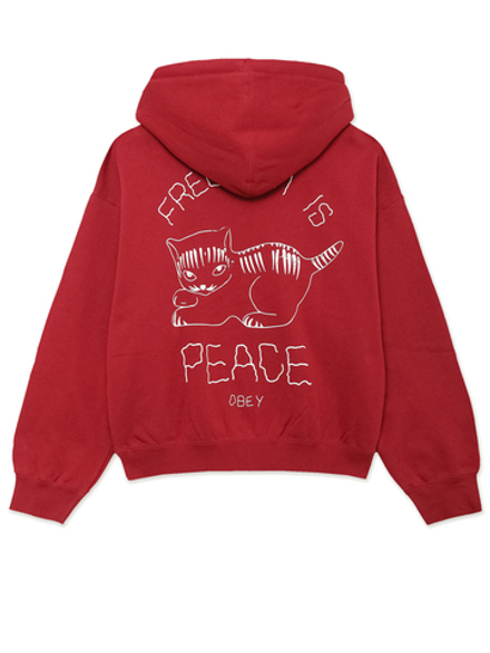 Толстовка С Капюшоном На Молнии Peace Baggy Relaxed Zip Hood