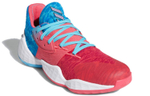 Adidas Harden Vol. 4 Shock absorption, non-slip, wear-resistant, low-cut actual combat basketball shoes, men's red and blue