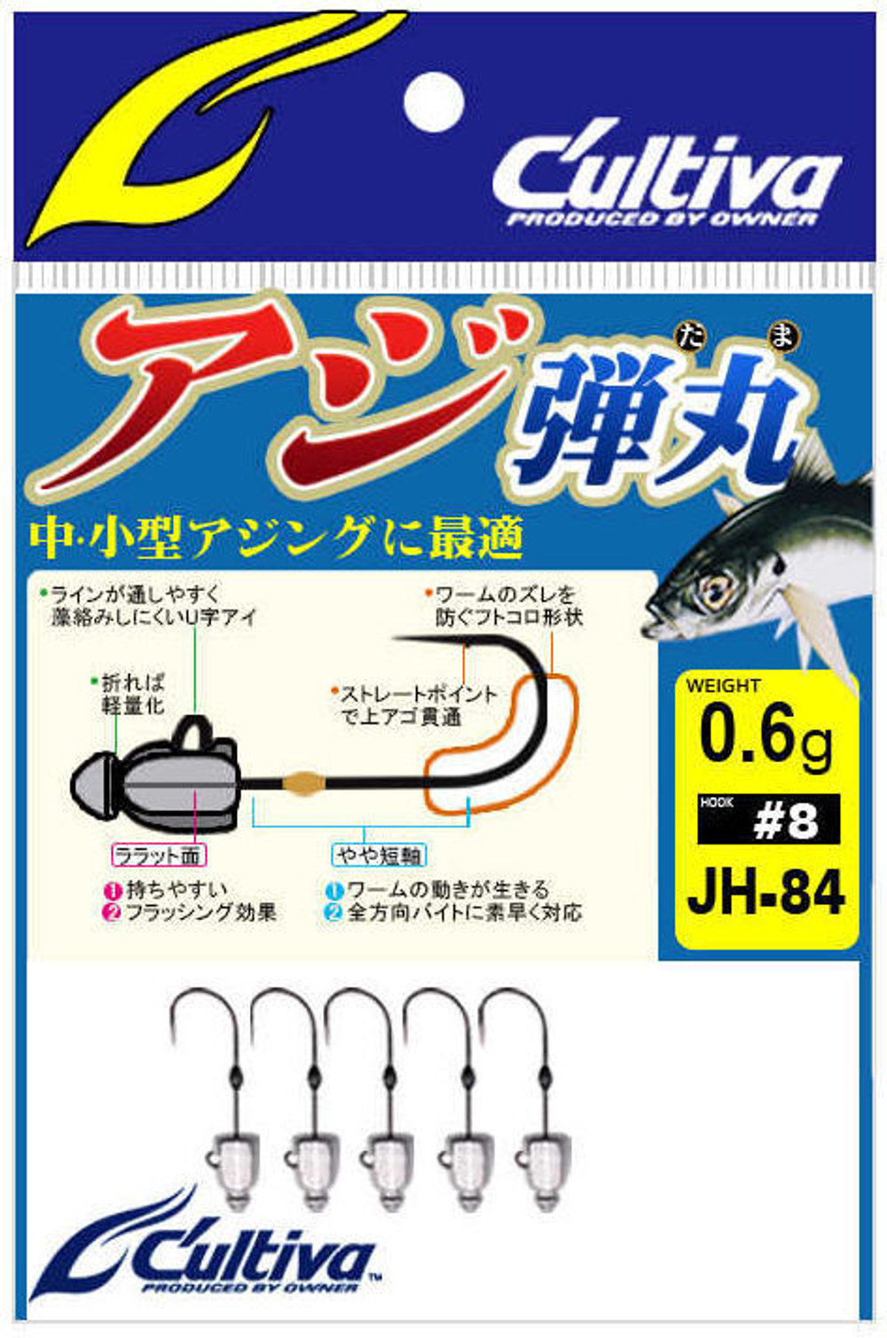 Джиг-головка Owner JH-84 1,5 гр. (11779)