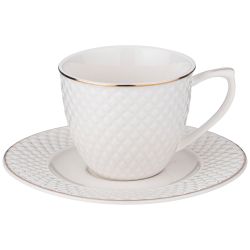 КОФЕЙНЫЙ НАБОР LEFARD "ДИАМАНД ГОЛД" НА 6 ПЕР. 12 ПР. 90 МЛ (КОР=12НАБ.)