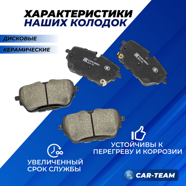Колодки тормозные задние (керамические) LiXiang L7, L8, L9 (арт. ZCP-1441)