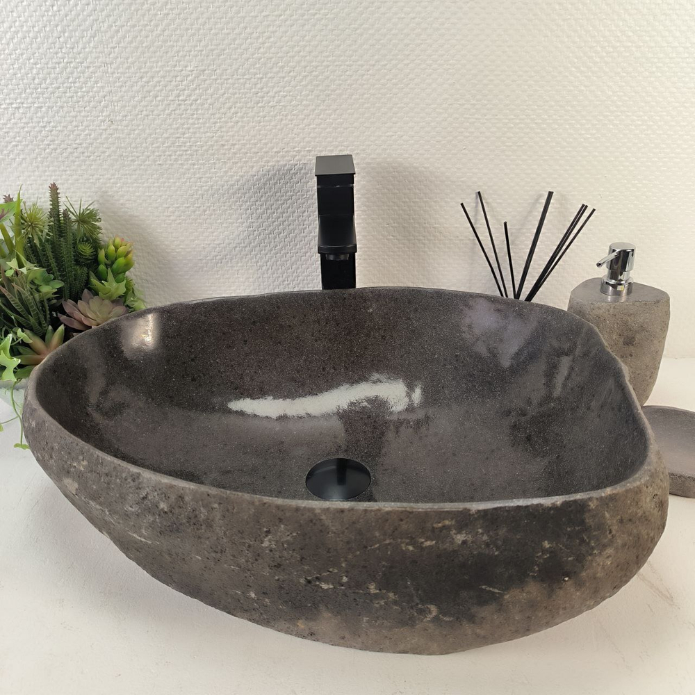 Раковина из речного камня RS-65249 57*42*16 0862