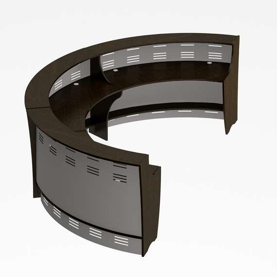 Вариант компоновки N 1 (Три модуля 60 грд.,изогнутых наружу)