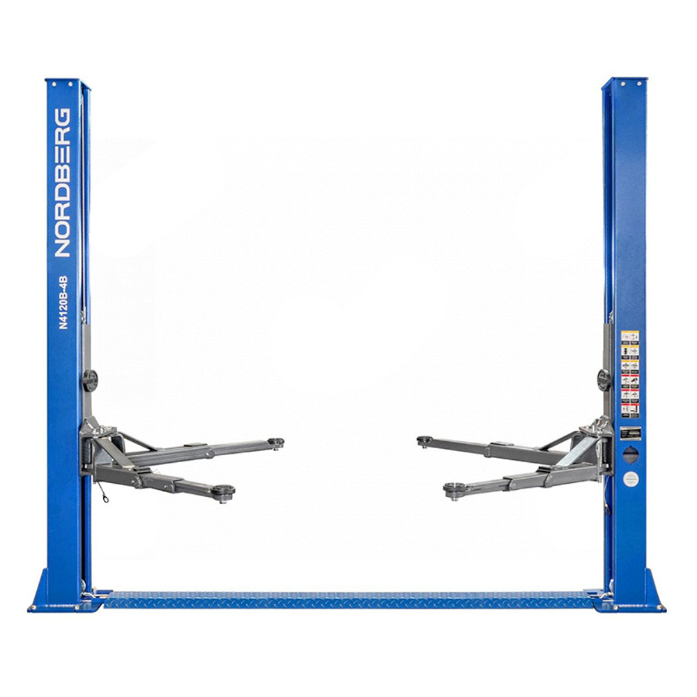 NORDBERG (N4120B-4B_3+2_380) Подъемник двухстоечный 4 т, 380 В, синий