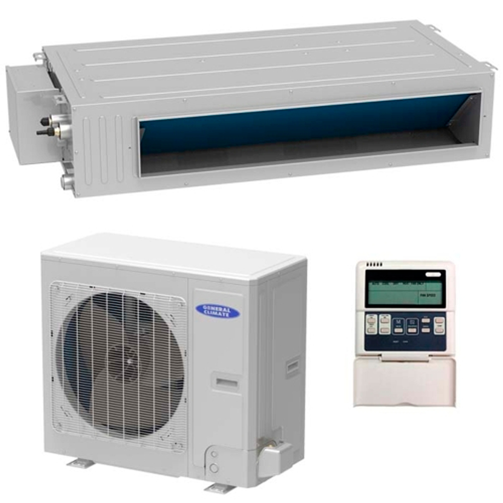 Коммерческая сплит-система канального типа General Climate тип F GC-DN48HWF / GU-U48HF