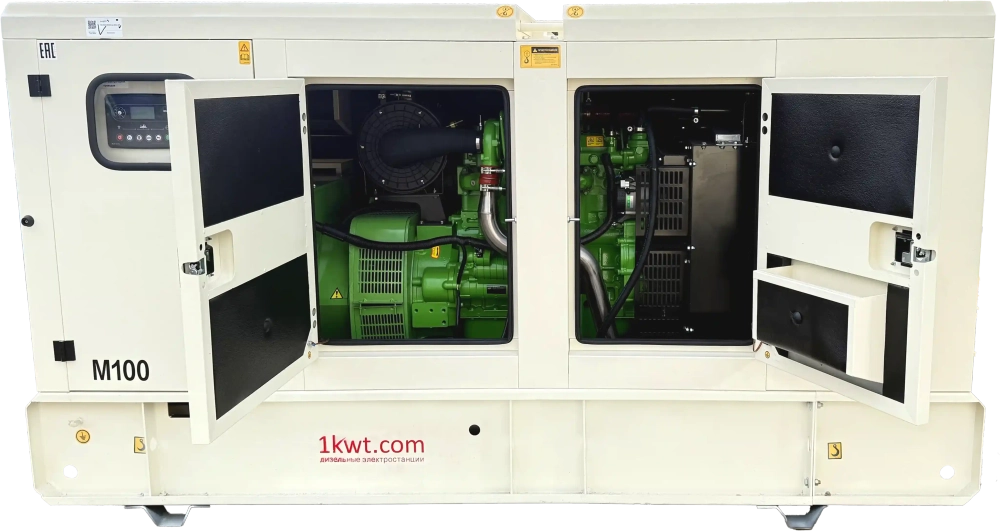 Дизельный генератор MGEp100YI (100 кВт, Yuchai) в кожухе