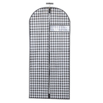 Чехол для одежды "Пепита", Д1350 Ш600, черно-белый