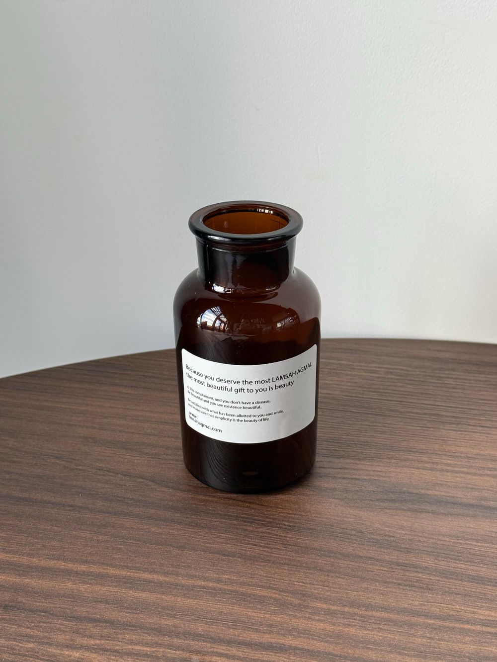 Ваза "Бутыль" Коричневая