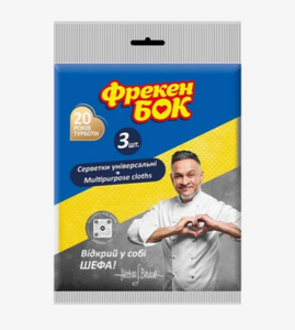 САЛФЕТКИ ФРЕКЕН БОК MINIONS ДЛЯ УБОРКИ ВИСКОЗА 3ШТ