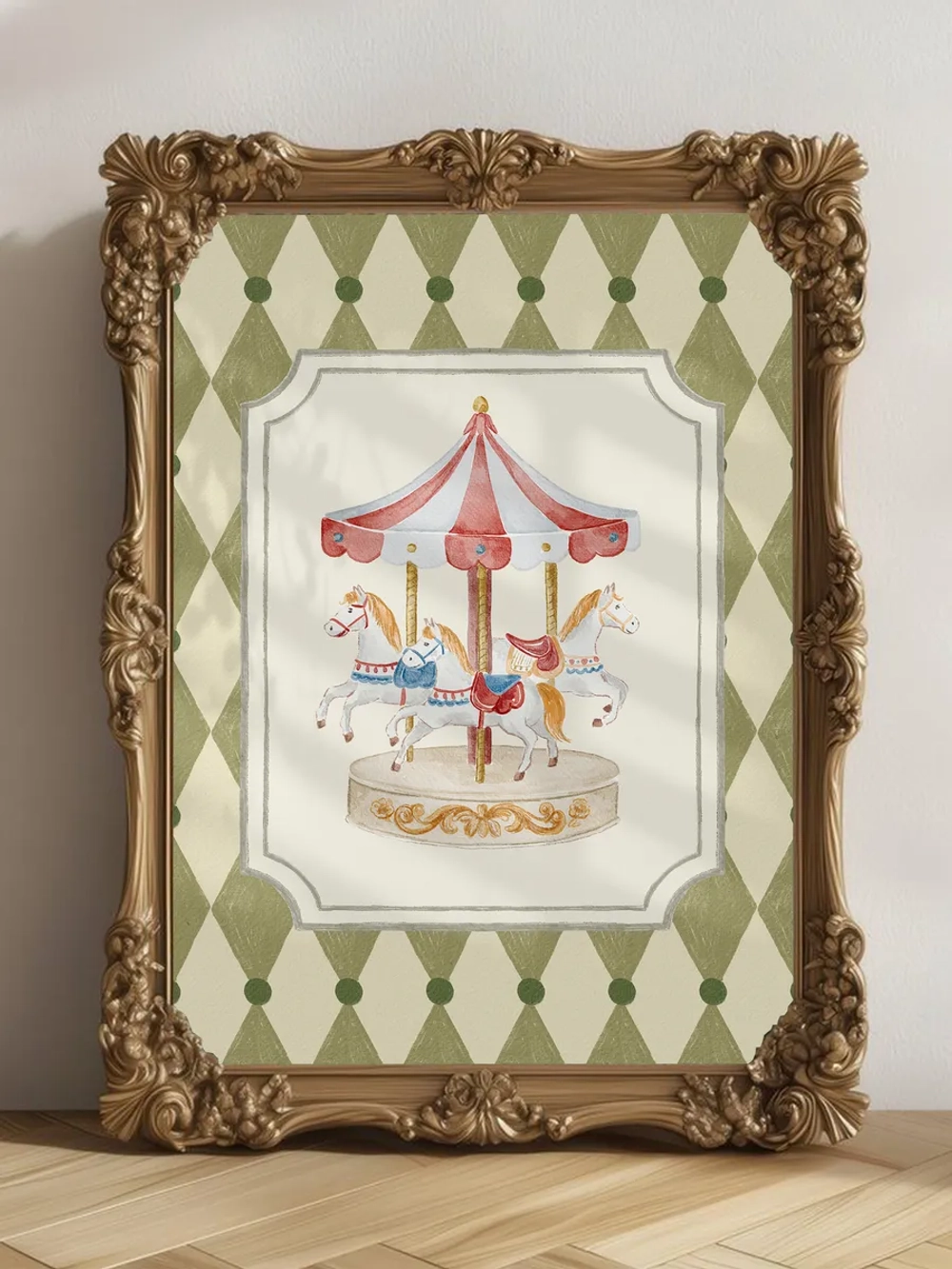 Постер в детскую 40х50 см ретро стиль