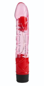 Розовый реалистичный вибратор 9 Inch Realistic Vibe - 23 см. (Цвет: розовый)