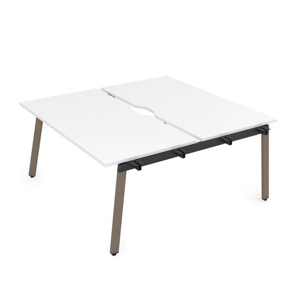 10БДНВ.285 Стол системы БЕНЧ, сдвоенный, на 2 рабочих места - начальный (1800*1635*7500)