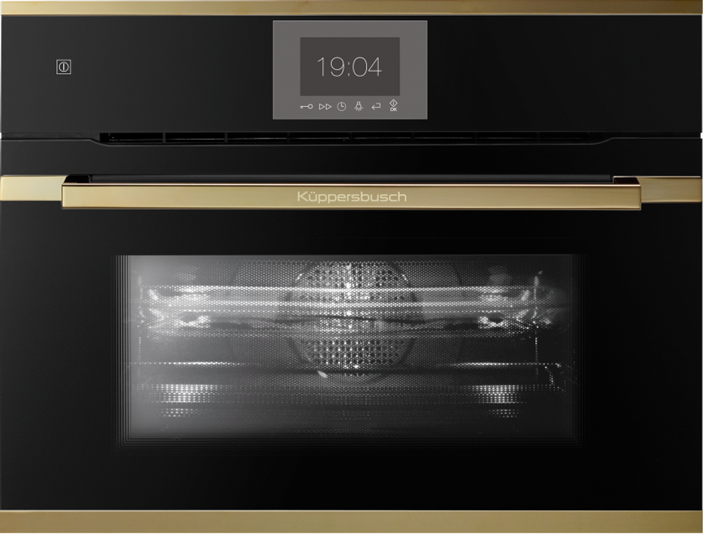 Компактный духовой шкаф с микроволнами Kuppersbusch CBM 6550.0 S4 Gold
