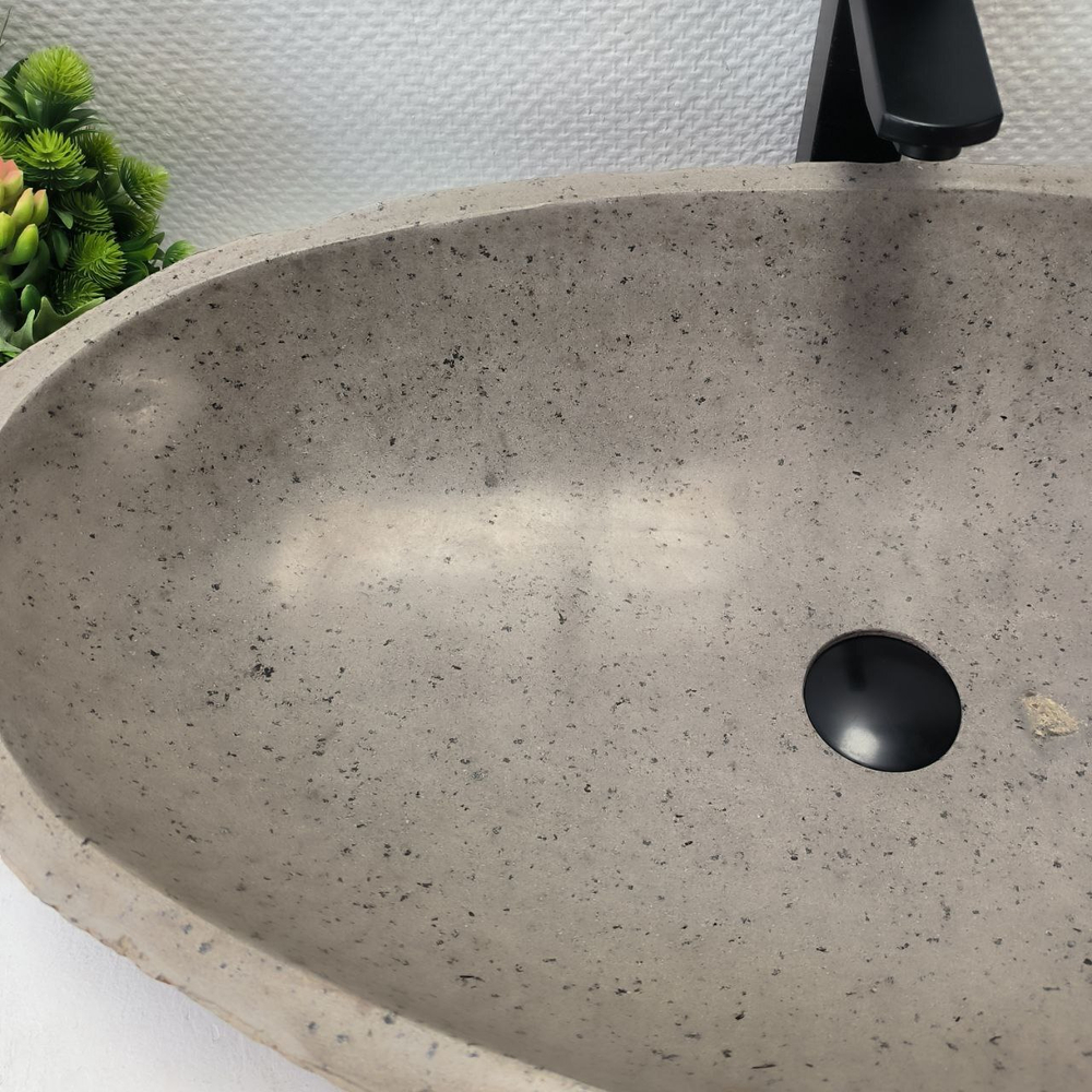 Раковина из речного камня RS-63631 (77*40*15) 0124