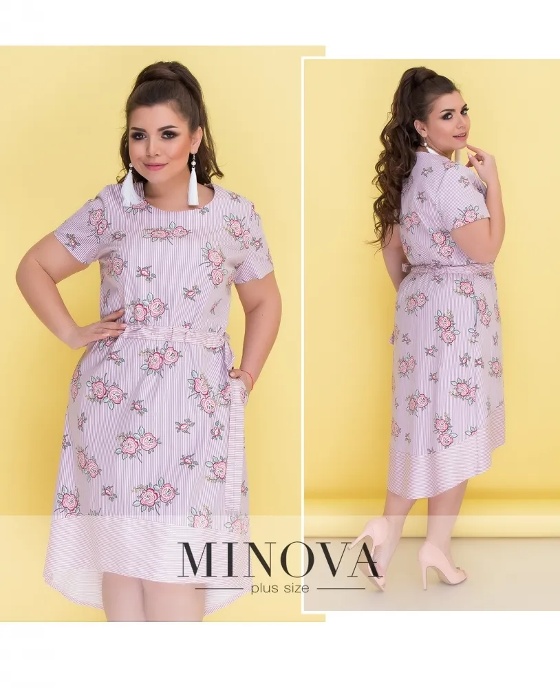 Платье 296-розовый Minova