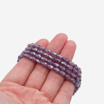 Фианиты, оттенок "Прованс", бриолетт 4,4*6мм