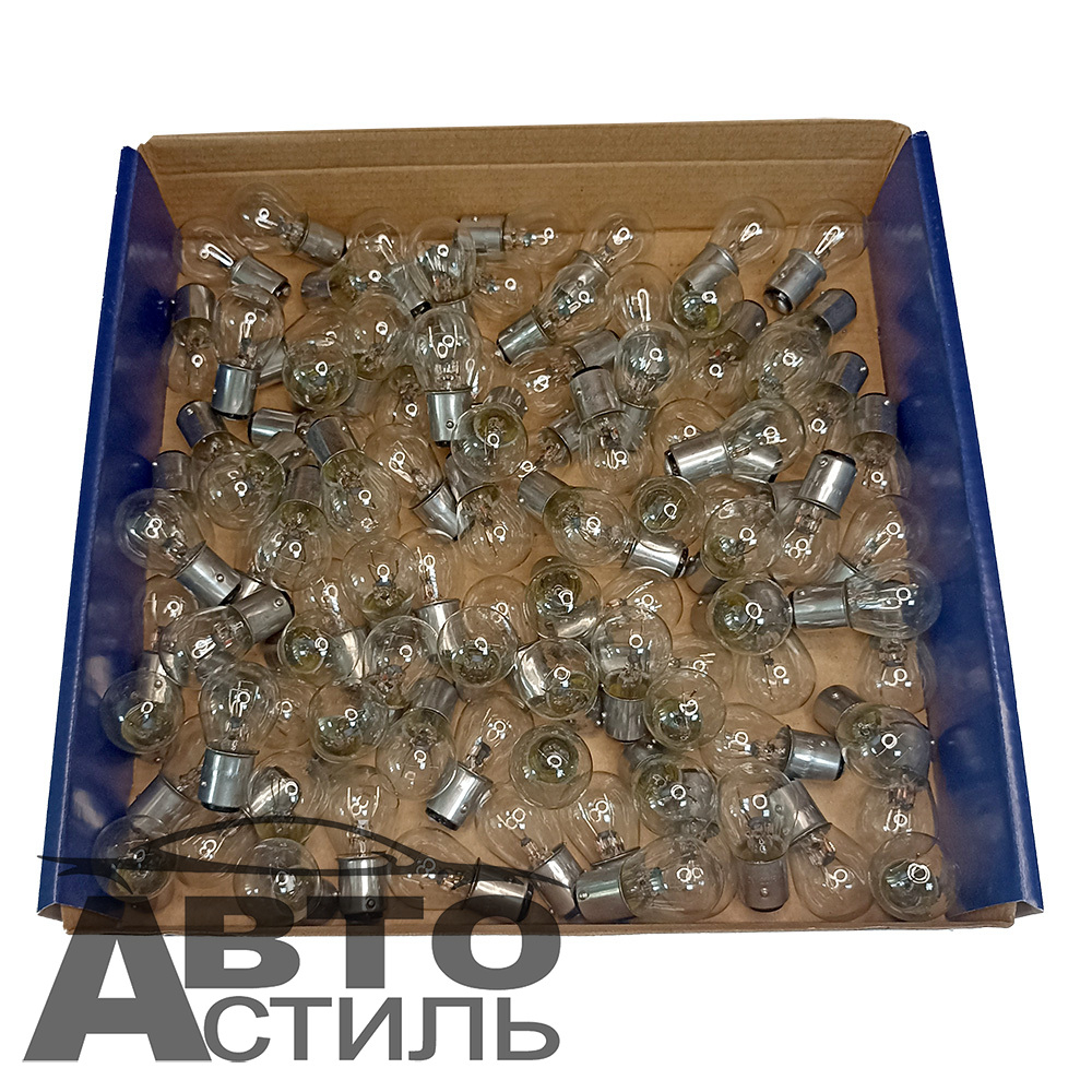 Автолампа  Р 12-21+5 (P21/5W) 2конт (BAY15d) Маяк #61215 шт