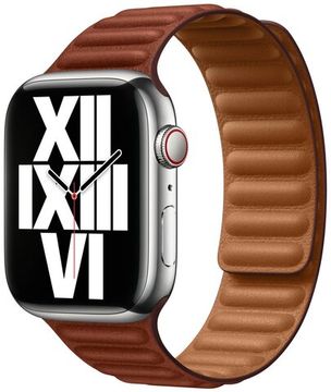 Ремешок для Apple Watch 45mm Umber Leather Link - M/L