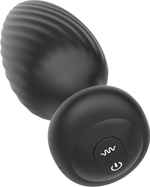 Черная анальная вибровтулка Nexus Tornado Extra Large с функцией вращения (Цвет: черный)