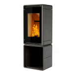 Печь-Камин АСТОВ КУБ (ПК 4581) (МЕТ. НА ДРОВНИКЕ)