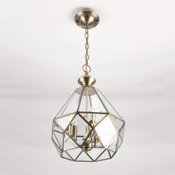 Citilux Витра-1 CL442130 Люстра подвесная витражная Бронза