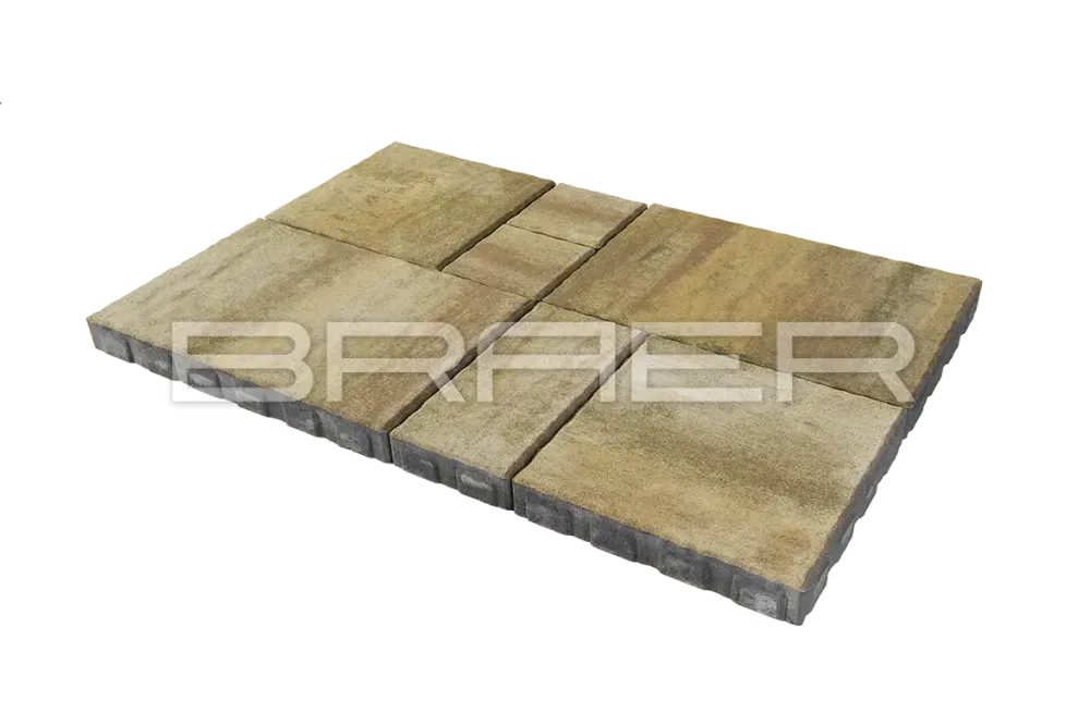 Тротуарная плитка Braer Патио, Color Mix Саванна, 60 мм