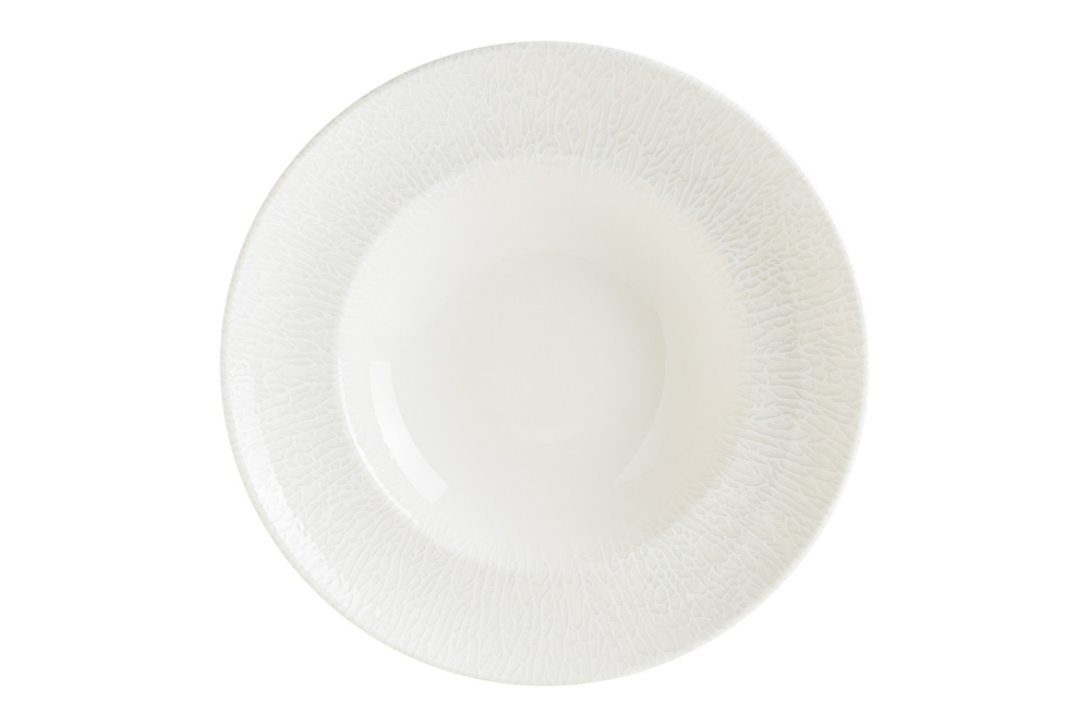 Тарелка d=240 мм. глубокая 400 мл. h=52 мм. Белый Редикс, форма Гурмэ Bonna