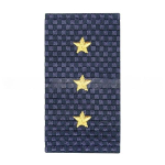 Фальшпогоны Полиция нового образца темно-синие вышит. ст.прапорщик