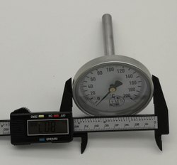 Термометр Wika от 0 до 200 гр С 100мм циферблат 80мм