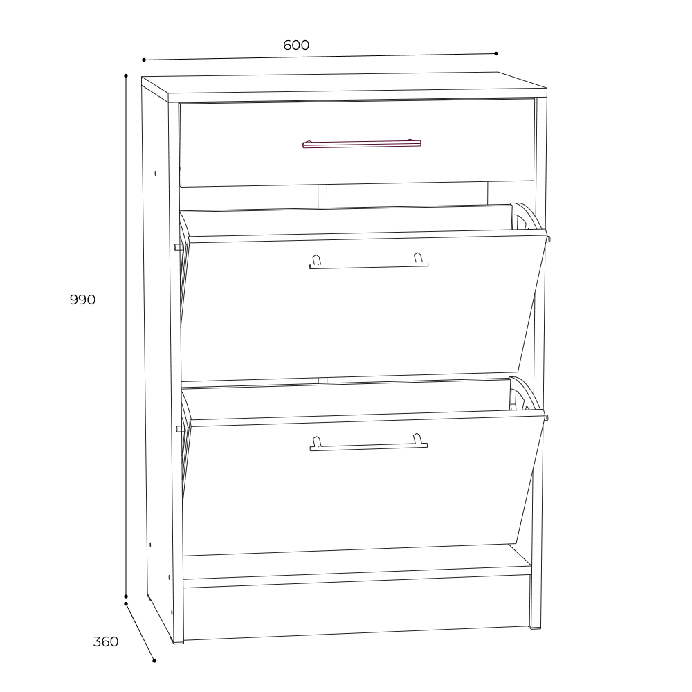Обувница закрытая Денвер