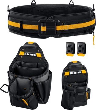 KRAFTOOL KBS-3 в комплекте: пояс монтажника, большая сумка, малая сумка, пояс монтажника (38762)