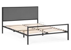 Двуспальная кровать Эгерт 160х200 черный / antracite